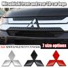 ABS Car Front Grille Logo Badge Decoration Sticker for Mitsubishi Pajero Outlander XL Montero Lancer  Galant Xpander Accessories