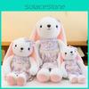 Rabbit Plush Rural Toy With Cute Floral Dress For Kids Fun And Gift Cotton Pp