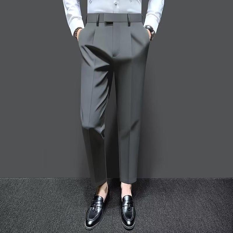 Трендовые мужские повседневные брюки со средней посадкой 2024 года — универсальная посадка Nine-Point для весны и осени