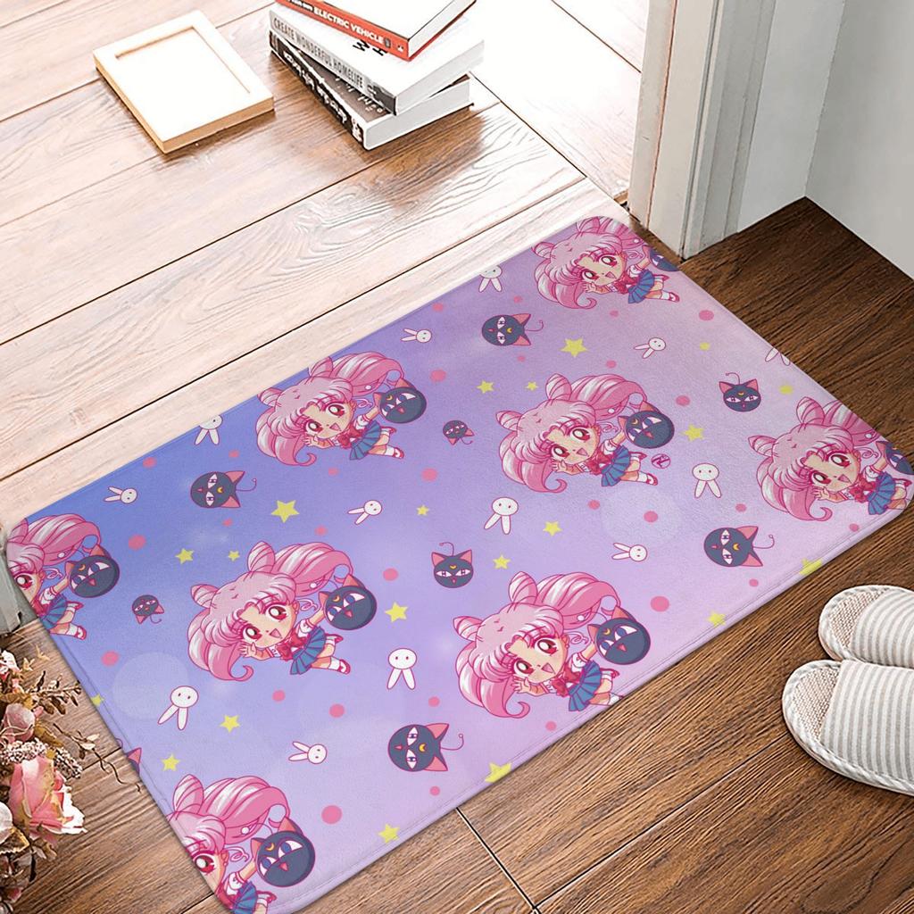 Anime Sailors Moons Doormat Anti-Slip Entrance Bathroom Kitchen Floor Door Mat  Garage Rug Carpet Footpad