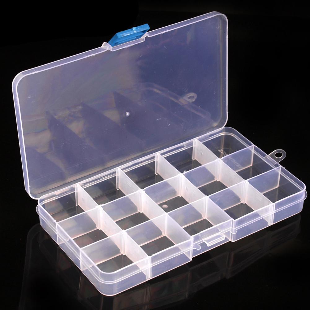 10/15/24 Grids Fishing Tackle Box Fishing Box Fishing Supplies Visible Fishing Tackle Box Clear Storage Organizer for Fishing