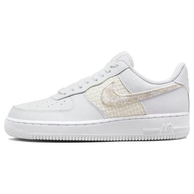 Женские кроссовки Air Force 1 07 SE Flower Swoosh белые разноцветные с парусом DO9458-100