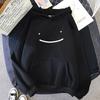 Smiley Sweater Simple Fashion Korean Version Hooded Sweater Women'S Spring And Autumn Loose Casual Top