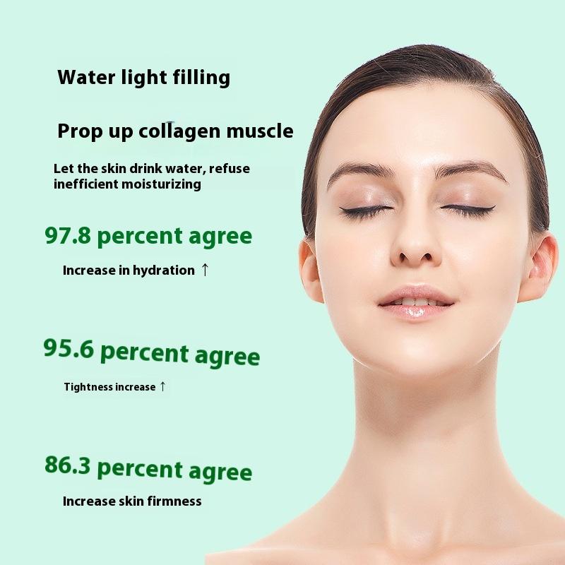 Маска с гиалуроновой кислотой и коллагеновыми кристаллами, успокаивающая и осветляющая, увлажняющая маска для кожи человека против морщин