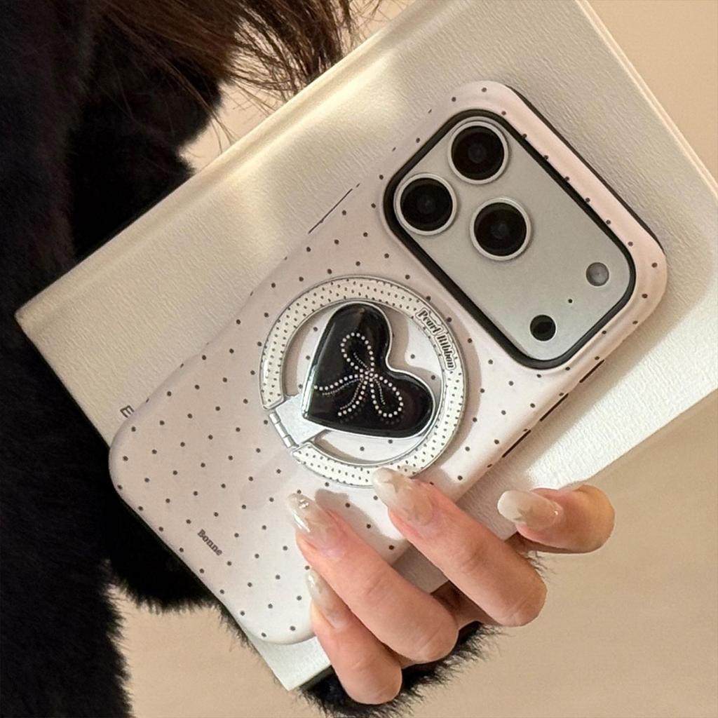 Креативный магнитный чехол-подставка с жемчужной бабочкой для iPhone 17 и iPhone 17 Pro Max