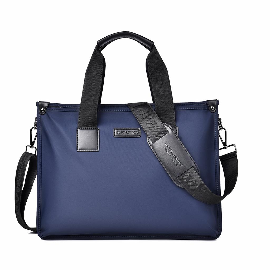 New Style Oxford Cloth Laptop Bag Men Briefcase Business Casual Shoulder Crossbody Travel Handbag Large Capacity Water-Resistant