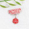 Мультяшная RPG Значок D&D с Подвеской-Кубиком Брошь для Рюкзаков
