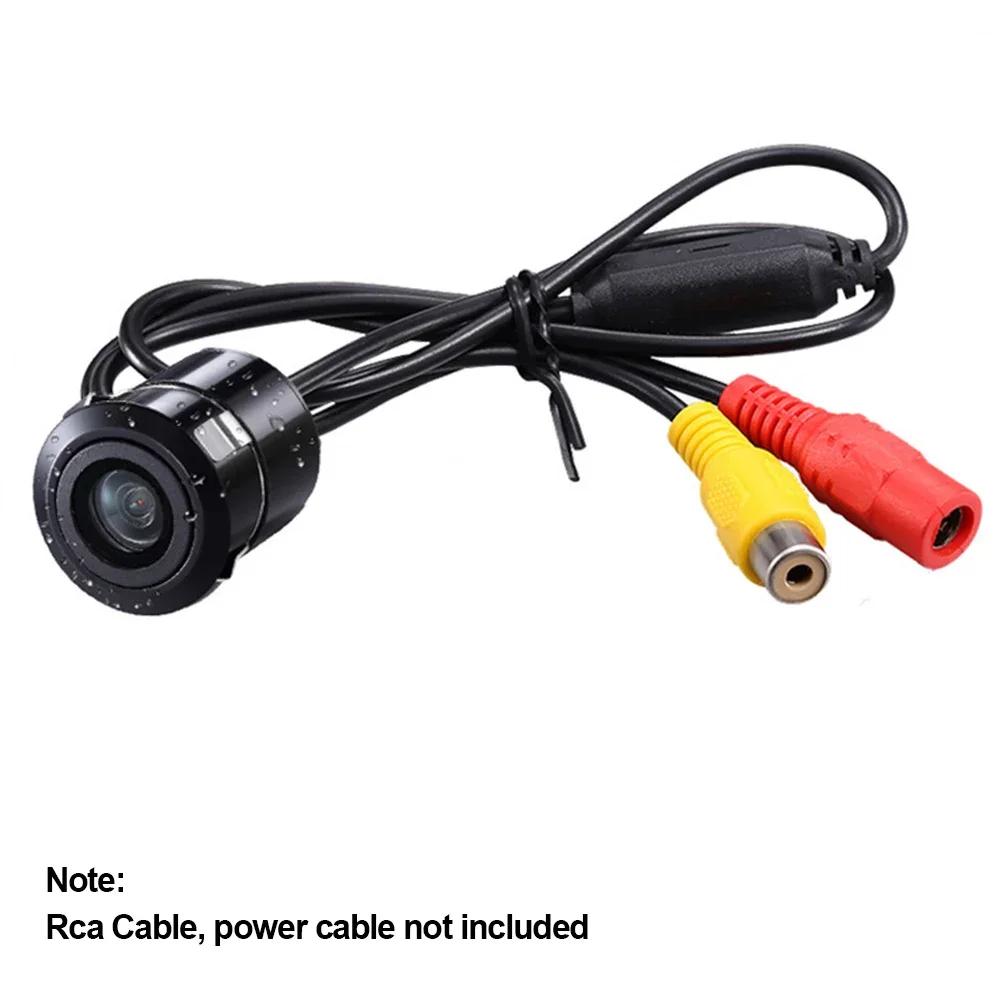 Автомобильная камера заднего вида, камера заднего вида для парковки, водонепроницаемая IP68, светодиодный монитор заднего вида с ПЗС-матрицей и функцией ночного видения, изображение высокой четкости