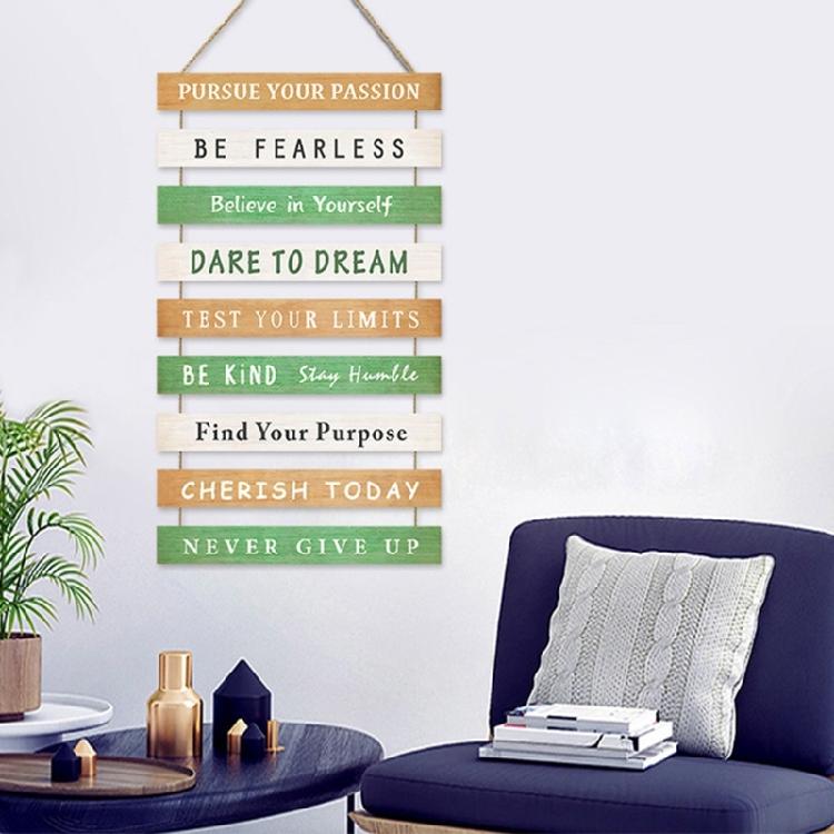 Inspirational Wood Sign Wall Decoration with Empowering Messages for Home and Work space Decorating