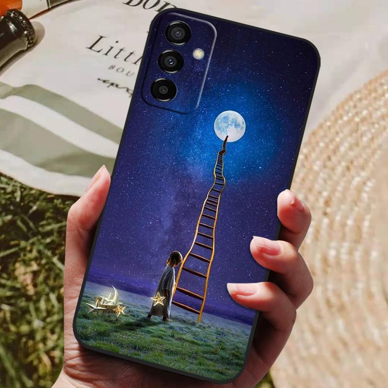 For Samsung F13 4G Case SM-E135F TPU Soft Silicon Back Cover for Samsung Galaxy F13 Camera Protective Phone Case Black Bumper