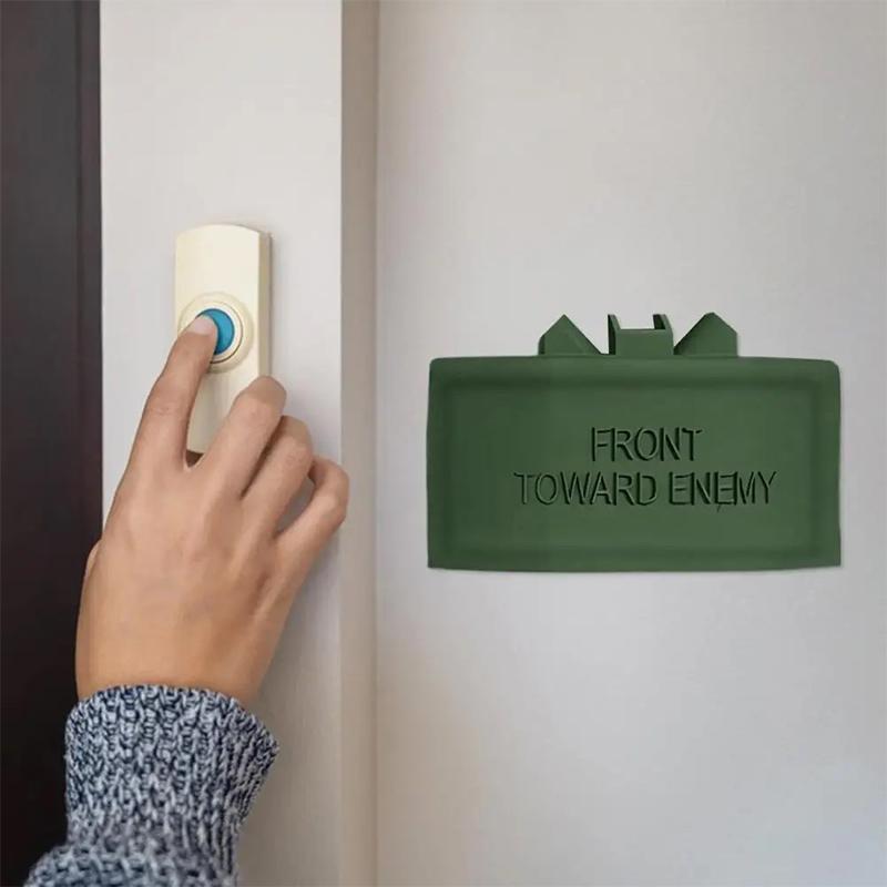 Кольцо Cam Claymore Mine Дверной звонок Поддельные Мины Реквизит Не беспокоить Дверной звонок Розыгрыш Дверной звонок Шутник Вещи Для Взрослых, Шутка Подарки