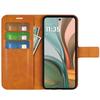 For Motorola Moto G75 5G Stand Case Anti-Scratch Calf Texture Leather Phone Cover