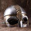 Viking Gjermundbu Helmet Norse Warrior Armor Medieval Combat LARP Gear Handmade Steel And Brass Helmet for Collectors Reenactment