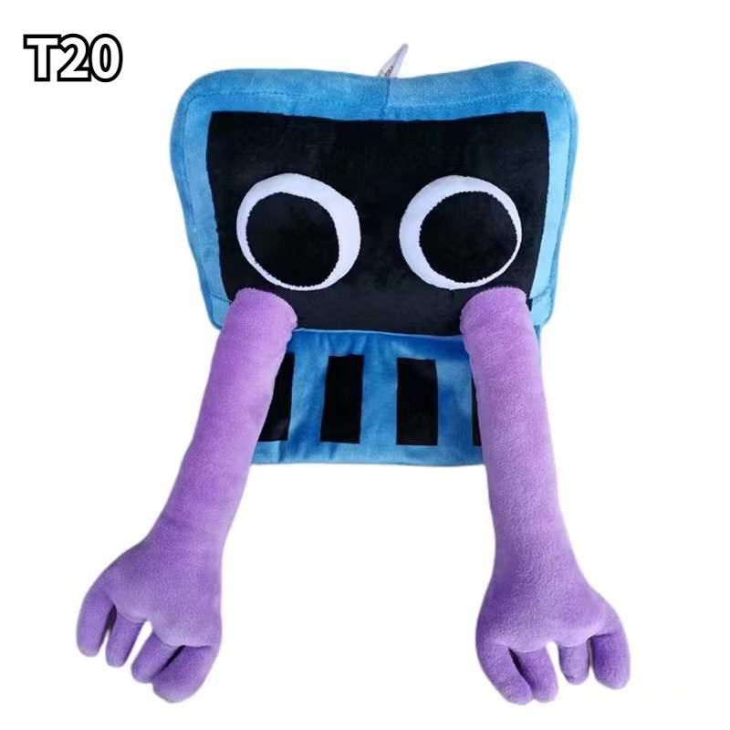 Rainbow Friends roblox, плюшевая игрушка, мультяшный игровой персонаж, кукла, кавайный синий монстр, мягкие игрушки для детей, рождественские подарки