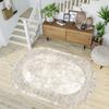 Digital Printing Washable LEATHER Base Oval Living Room Carpet RVG3204-SD704