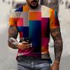 Summer Graphic Casual Short Sleeved T Shirt For Men Oversized Streetwear 3D Digital Printing Large Size Top Tees For Male