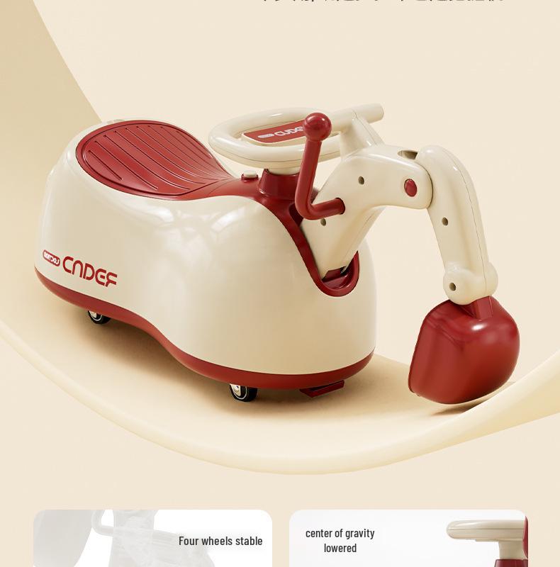 Многофункциональная детская качалка-лошадка и машинка-арахис с бесшумными колесами и защитой от опрокидывания