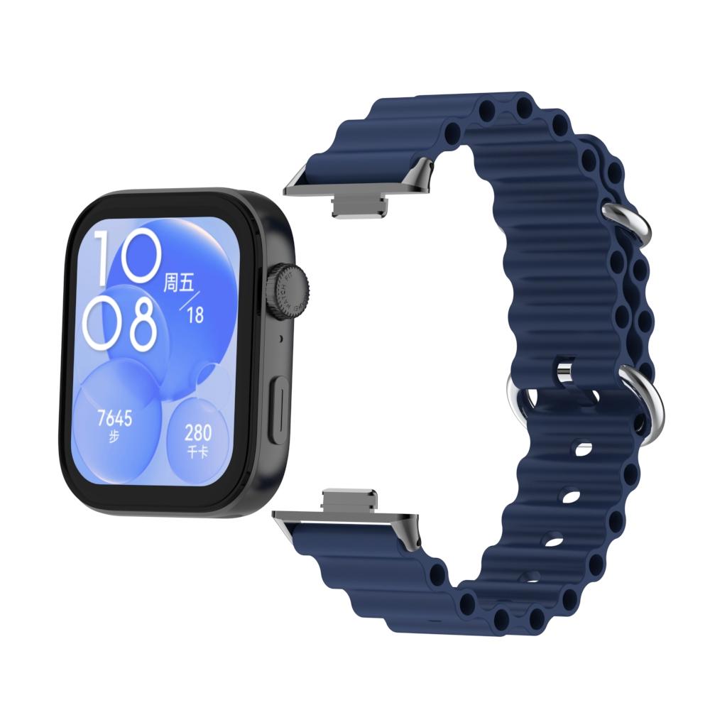 Силиконовый ремешок Ocean для Huawei Watch Fit 3, сменный ремешок для часов, браслет для Huawei Fit 3, цветной ремешок, аксессуары для браслетов