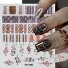 Nail Art Sticker, European And American Style Snake Year Cartoon Snake Pattern Small Spirit Snake Thin Tough Adhesive Nail Sticker