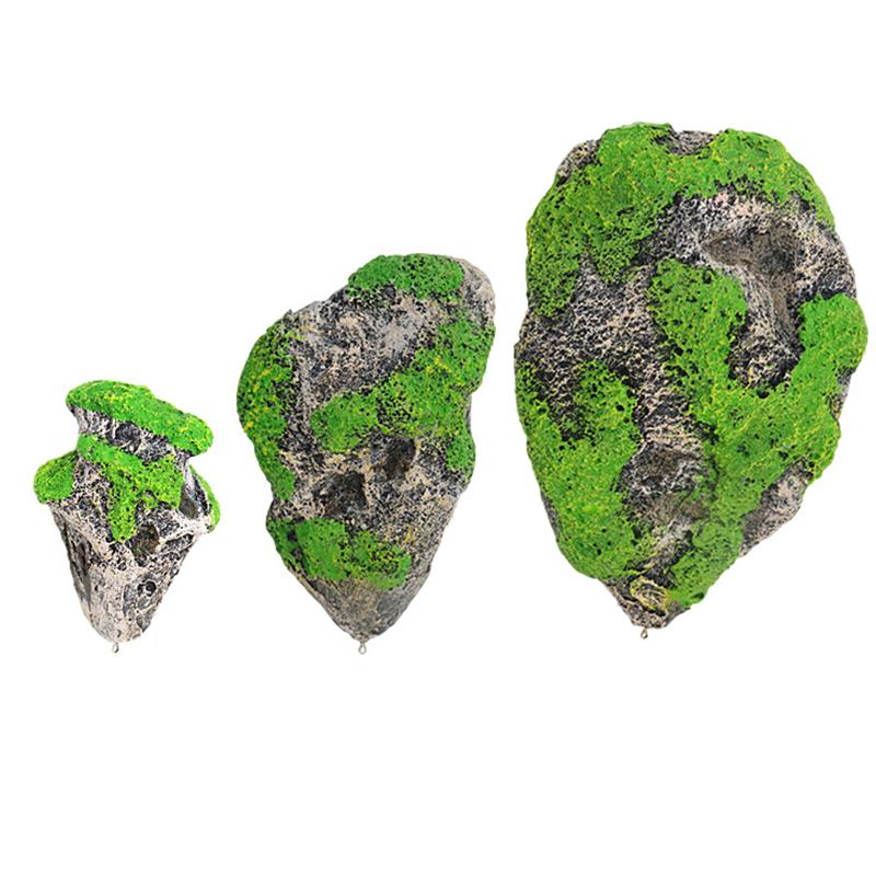 Плавающий камень Подвесной искусственный камень Аквариум Декор Рыбный аквариум Ландшафт