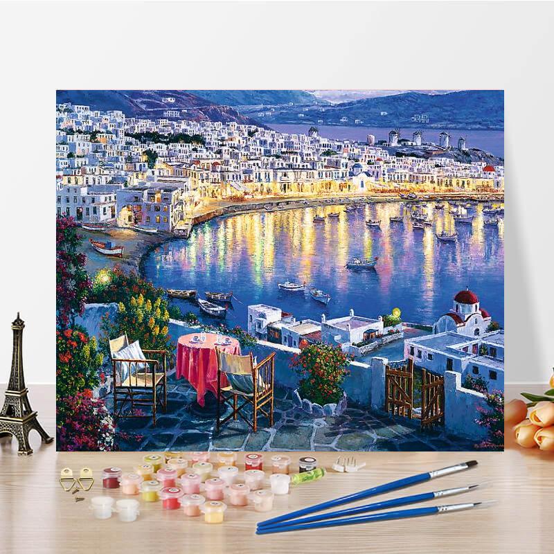 Картина по номерам Декомпрессия Холст Картина Ручная роспись Домашнее украшение DIY Цифровая картина маслом