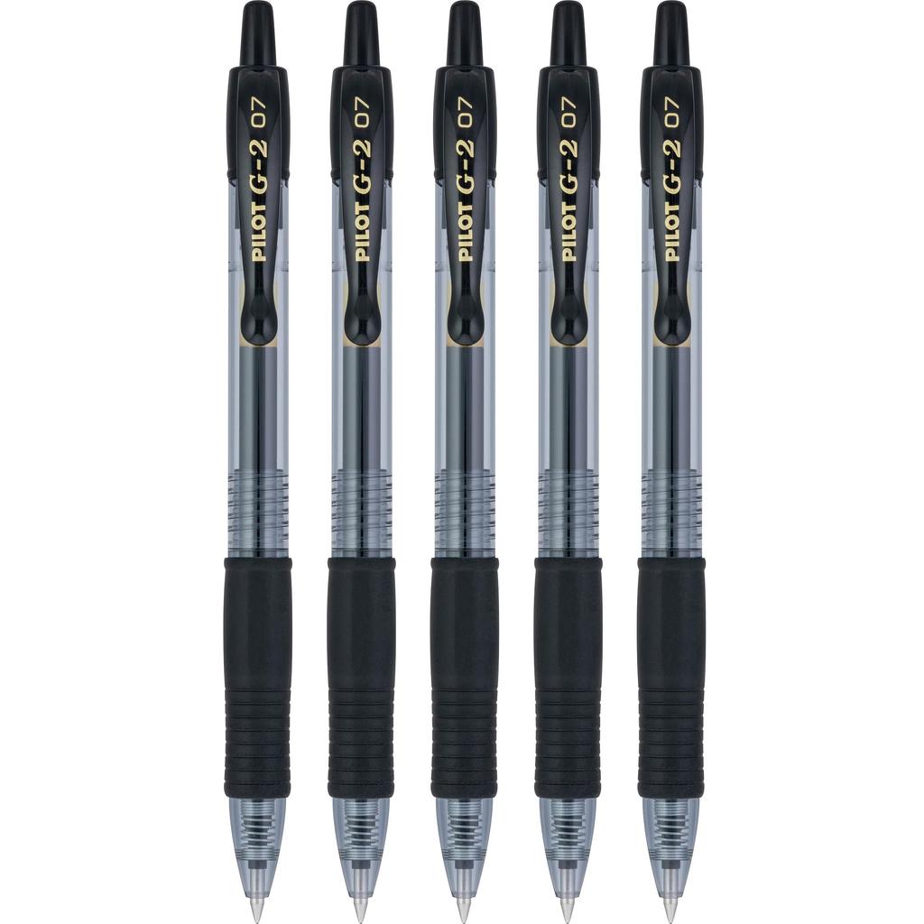 Pilot Гелевая шариковая ручка G2 Premium, нажимной механизм, упаковка 5 шт.