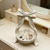 Белый поднос-бант для хранения, 3D-печатный поднос-бант для хранения украшений, Домашний декор в девичьем стиле, Коробка для хранения