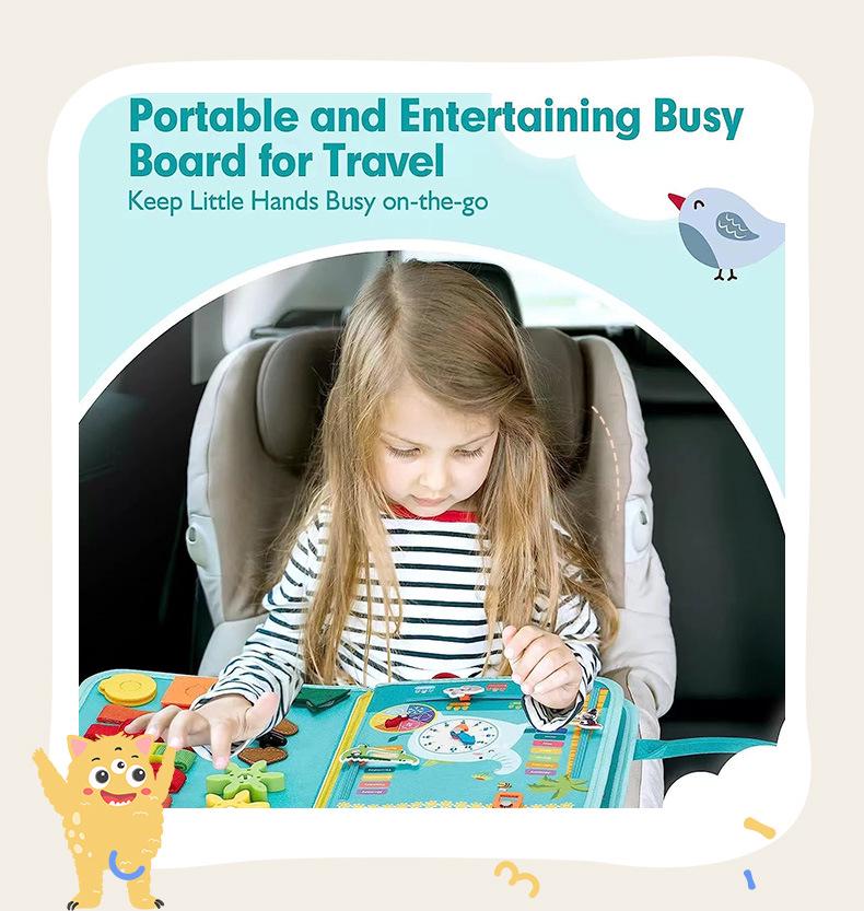 Children's Animal Farm Felt Learning Board: Early Education Quiet Book
