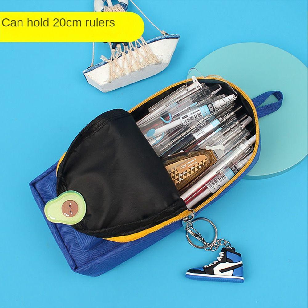 Сумка для хранения ручек большой емкости, школьные принадлежности, пенал, профессиональный пенал для офиса