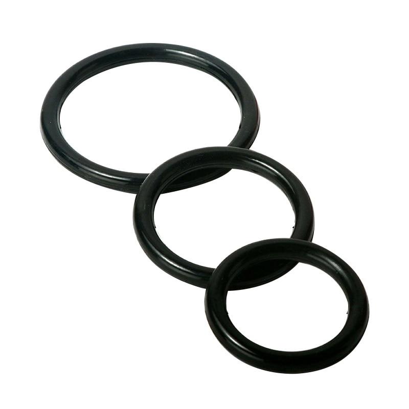 3Penis Rings Cock Rings Penis Sleeve Penis Trainer Delay Ejaculation High Elasticity Time Lasting Sex Toys for Men