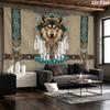 Indian Wolf Wall Tapestry Aesthetic Wall Hanging Printed Fabric Blanket Decorative Tapestries for Bedroom Living Room Home Decor
