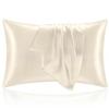 Solid Silk Pillowcases Decorative Luxury Cushion Cover Envelope Style Hair Skin Protect Standard Queen Size Pillow Case