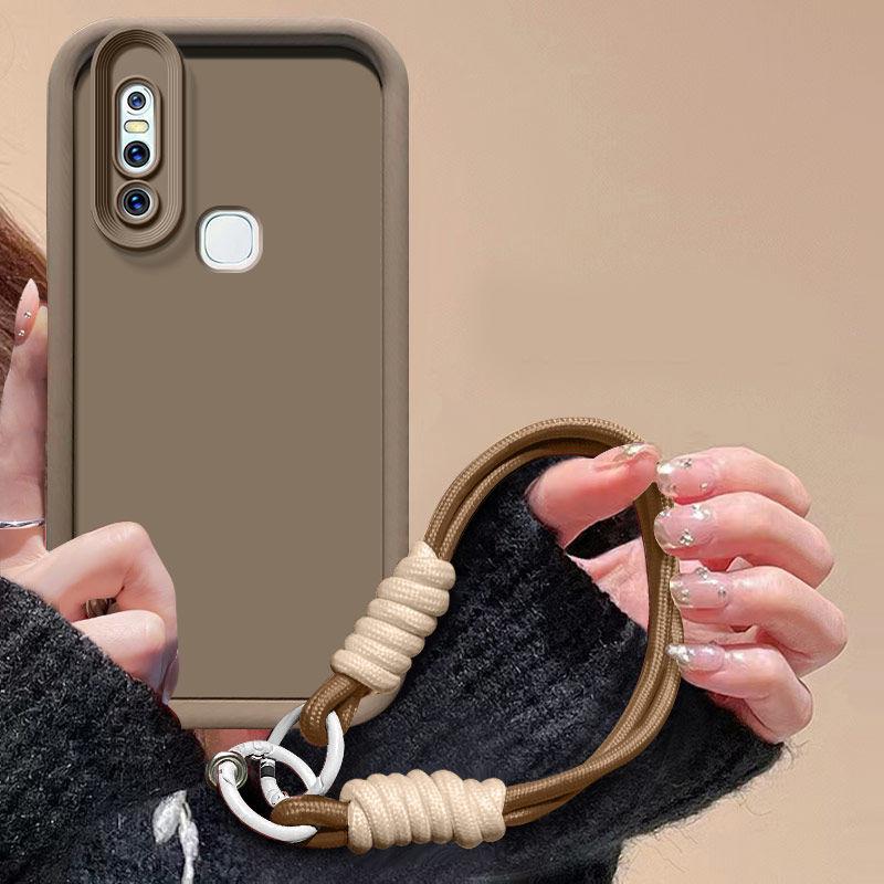Для vivo V15 Чехол vivo V15 Чехол для телефона Плетеный шнурок Матовая задняя крышка Защита с ощущением кожи Противоударный чехол