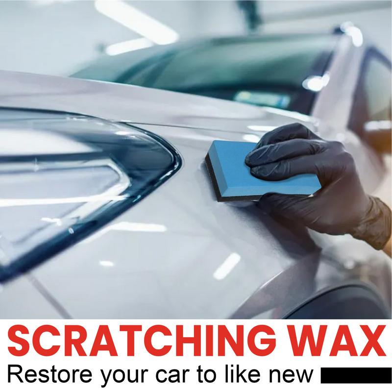 Car Scratch Remover For Vehicles Gentle Scratch Repair Wax Safe Application With Cloth And Sponge For Car Paint Scratch Repair