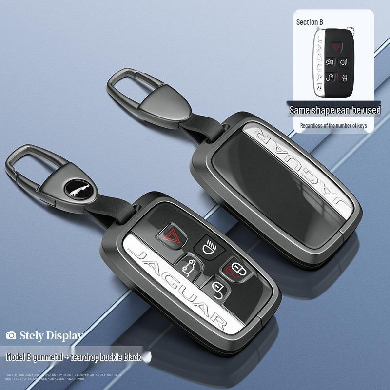 Чехол для ключа Jaguar: Корпус из алюминиевого сплава для моделей XEL, XFL, F-Pace, XJL, XF, XE, F-Type