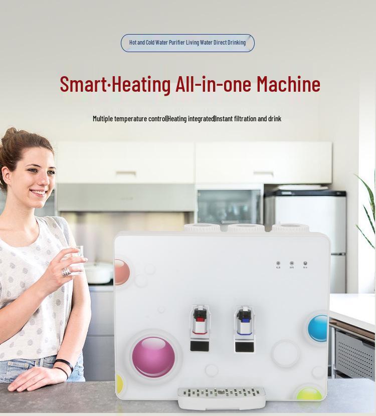 Wall-Mounted 4-Stage RO Reverse Osmosis Water Purifier with Heating for Direct Drinking