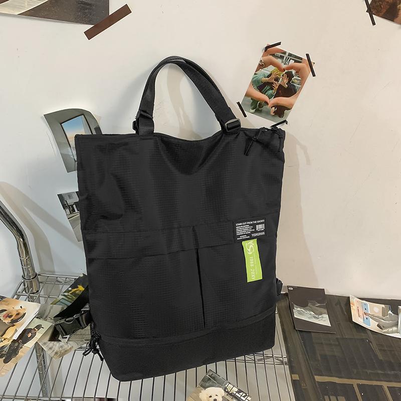 Dual-Use Backpack Men's And Women's Large Capacity Shoulder Tote Bag Handbag Lightweight Travel Backpack With Shoe Bin