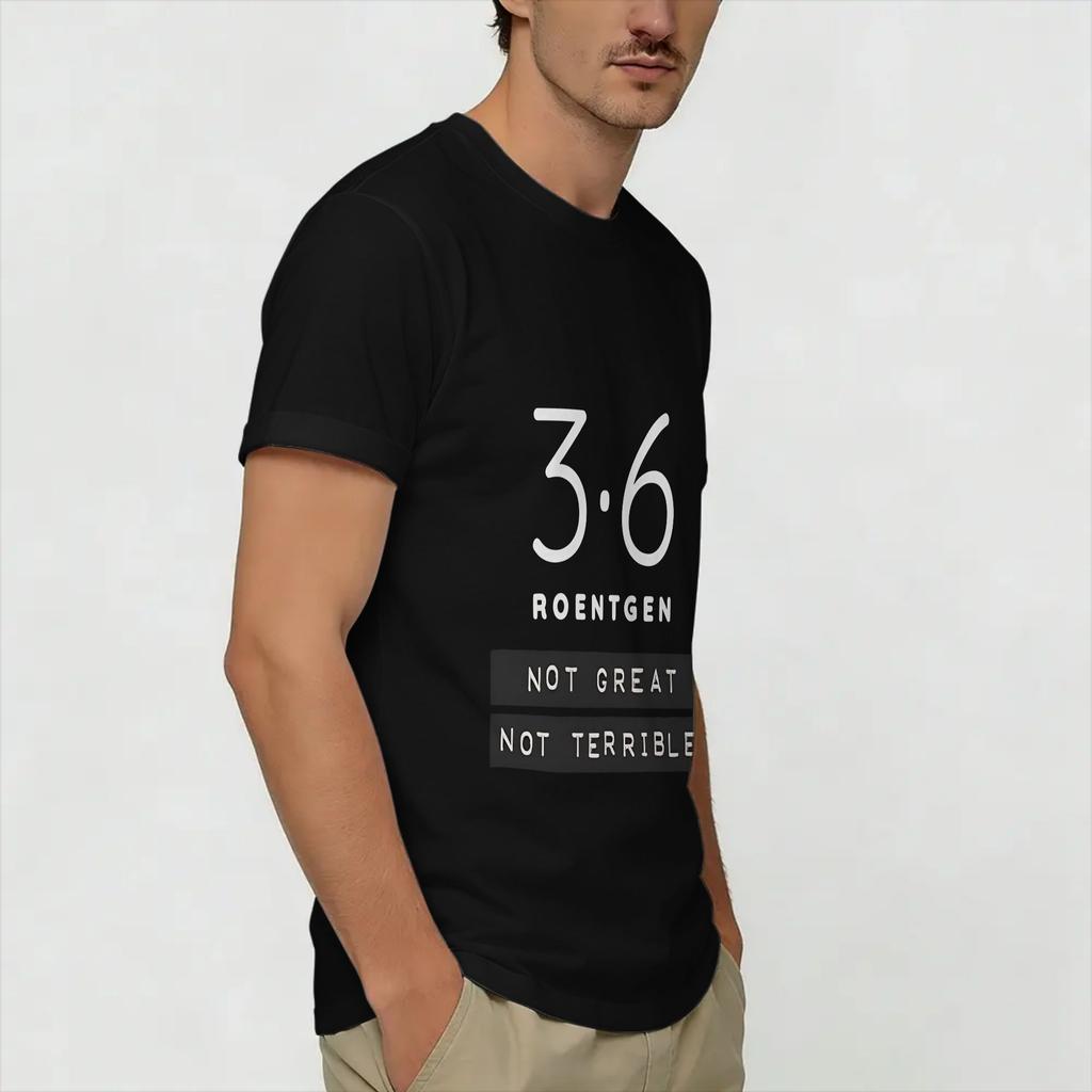 Chernobyl 36 Roentgen Unisexs T Shirts Funny Tees Short Sleeve Round Neck TShirts Cotton Graphic Printed Clothing