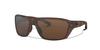 Oakley Матовые коричневые Солнцезащитные очки с разделенными линзами, Размер 64, Черепаховый окрас, Япония, (Свободный размер), Спортивный, мужской, легкий.