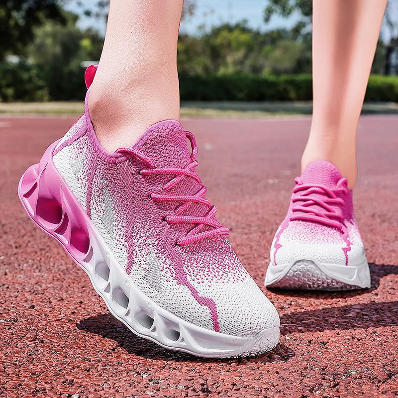 Новая Мода Розовые Женские Спортивные Обувь Легкие Летние Женские Кроссовки Дышащие Мужские Беговые Кроссовки Уличные Женские Кроссовки