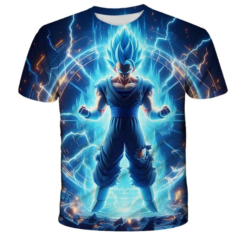 Японский Аниме Dragon Ball Z Все Персонажи 3D Быстросохнущая Футболка Для Мужчин Женщин Детей Летний Спорт Аниме Футболка Уличный Стиль