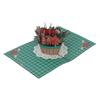 3D рождественские открытки Цветочная корзина Изысканные детали Всплывающие поздравительные открытки с конвертом для подарков Их
