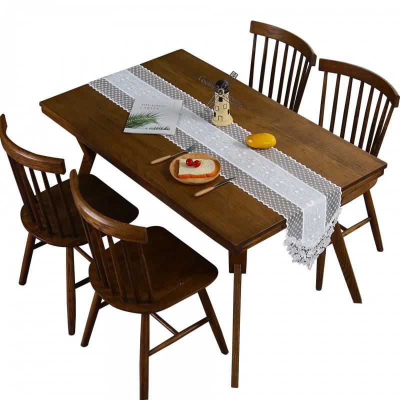Lace Wedding Table Runner Ins Style Nordic Embroidered Decorative Cloth