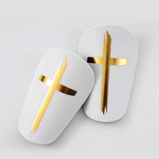 Mini Football Shin Guards Tiny Shin Pads with EVA Cushion for Kids Youth Adults Calf Protection Gear for Outdoor Soccer Training