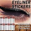 6Pairs Eye Liner Decal Reusable Tearable Plastic Ladies Girls Eyeliner Sticker for Stage
