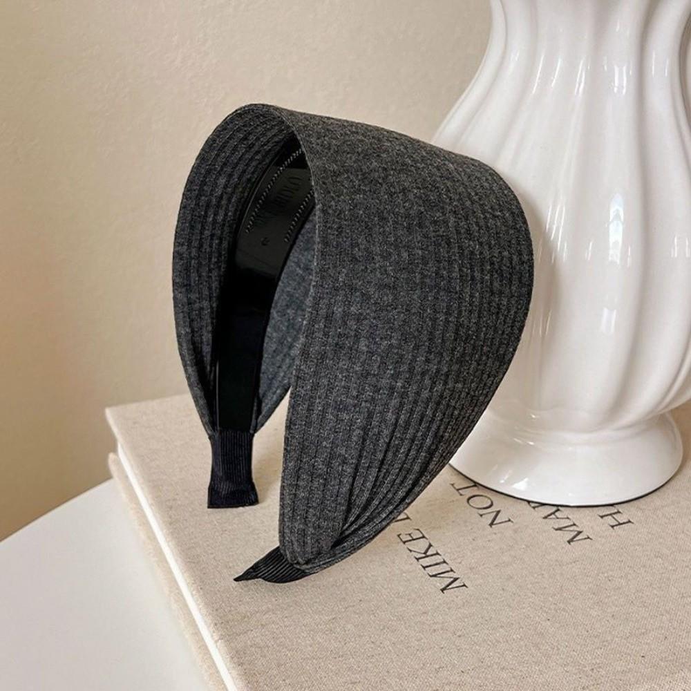 High-End Turban Headband Soft Head Band Trendy Wide Knitting Hairbands Hair Accessories
