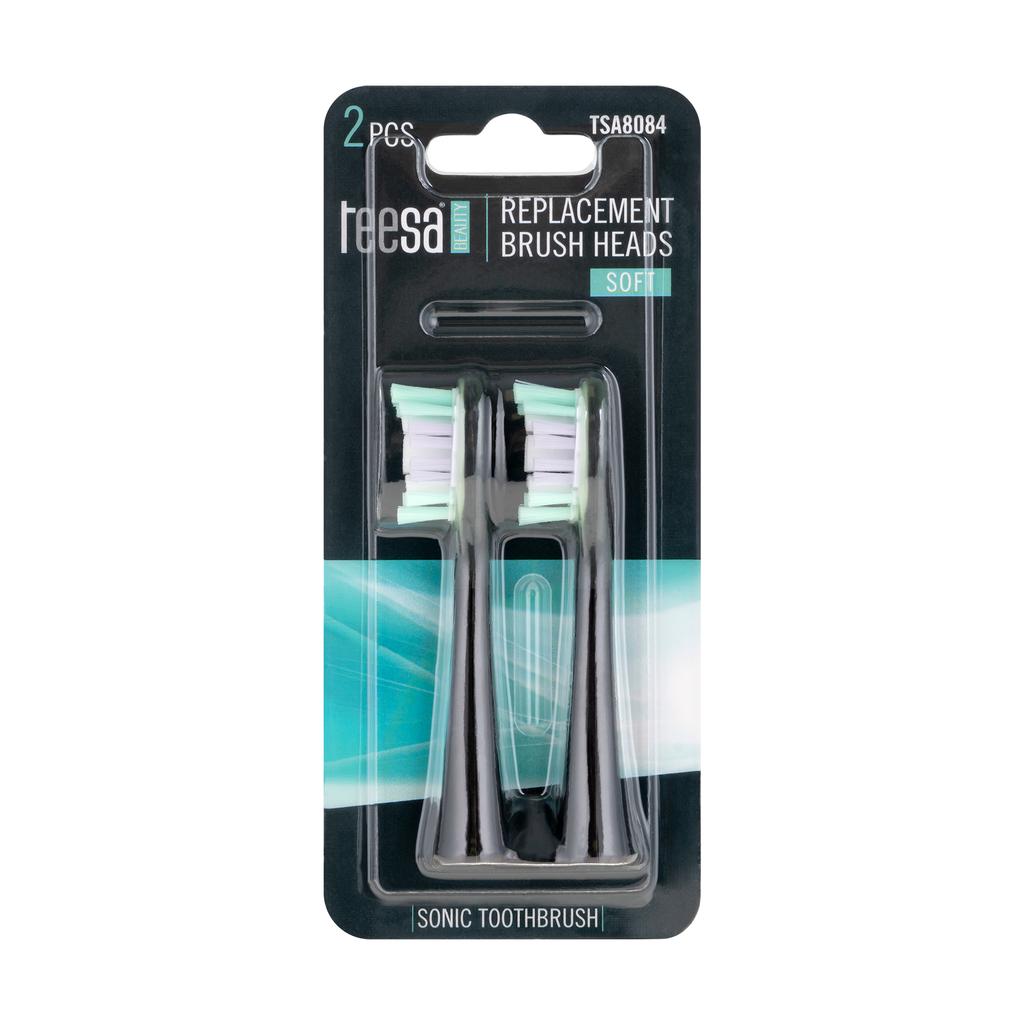 Teesa Sonic Elite sonic toothbrush heads (soft bristles)