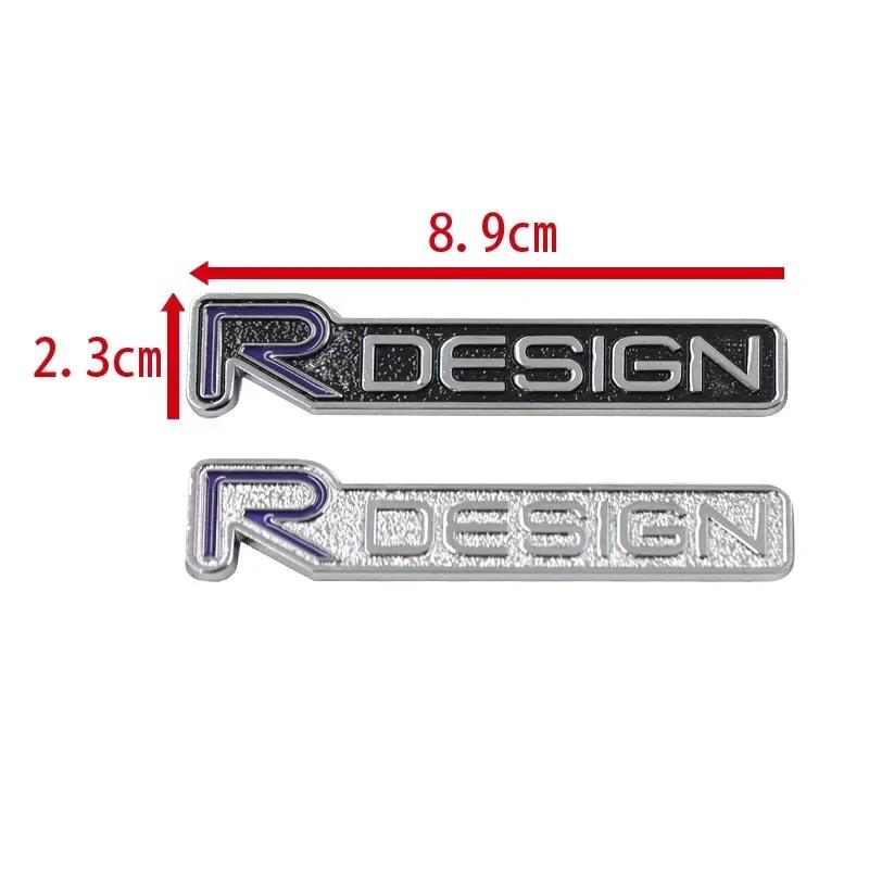 3d Metal R Design Logo for Car Rear Bumper Adhesive Badge for Volvo Rdesign XC90 S60 XC60 V70 S80 S40 V50 V40 V60 C30