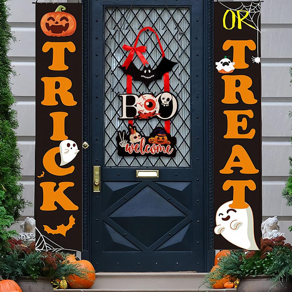 Элегантная деревянная табличка «Boo» на Хэллоуин с дизайном привидения для праздничного украшения дома и сада