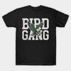 Мужская черная футболка с принтом 'Bird Gang' M5145 Печать на трансферной бумаге без вырезания Хлопковая футболка